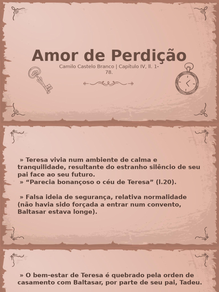 Amor de Perdição CAP IV (Guardado Automaticamente) | PDF