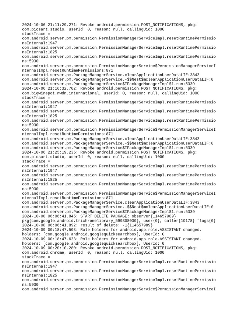 PM Debug Info | PDF