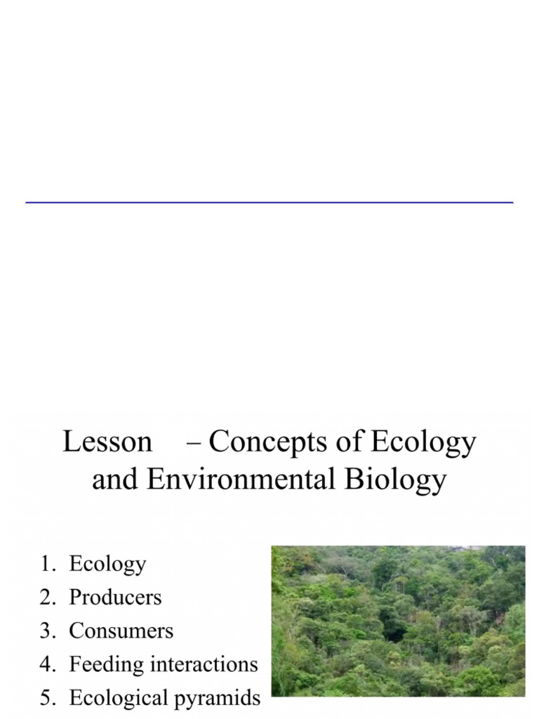 Lesson 2 Concept of Ecology | PDF