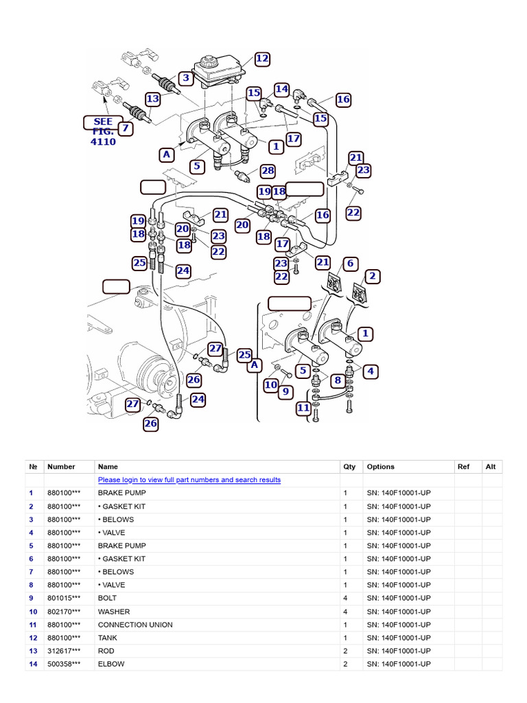 Wb1402 S_n 140f10001Up _ Hydraulic Piping (Brake Line) PDF