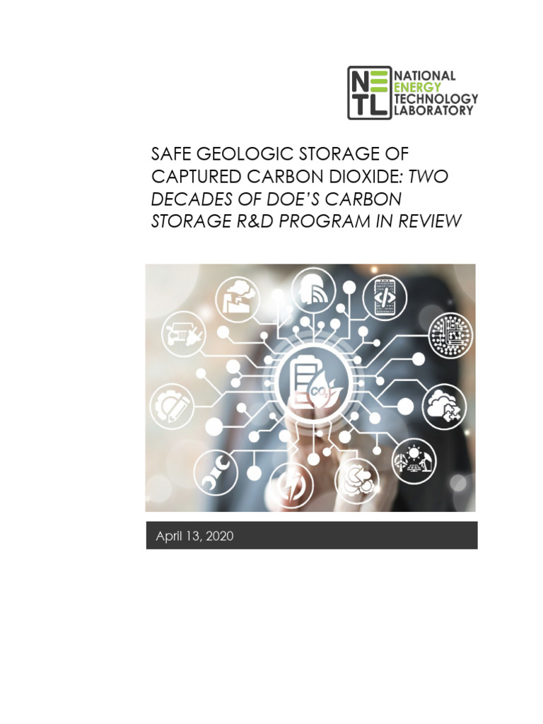 Safe Geologic Storage of Captured Carbon Dioxide - April - 15 - 2020 ...