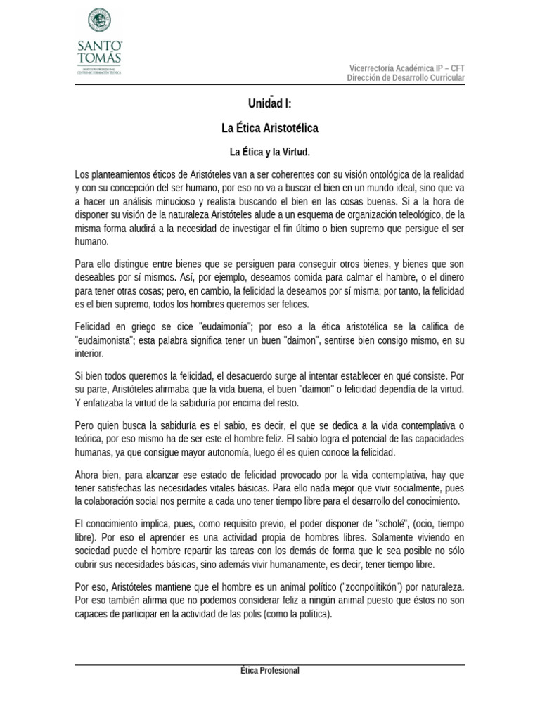 Ã Tica Aristotã Lica | PDF