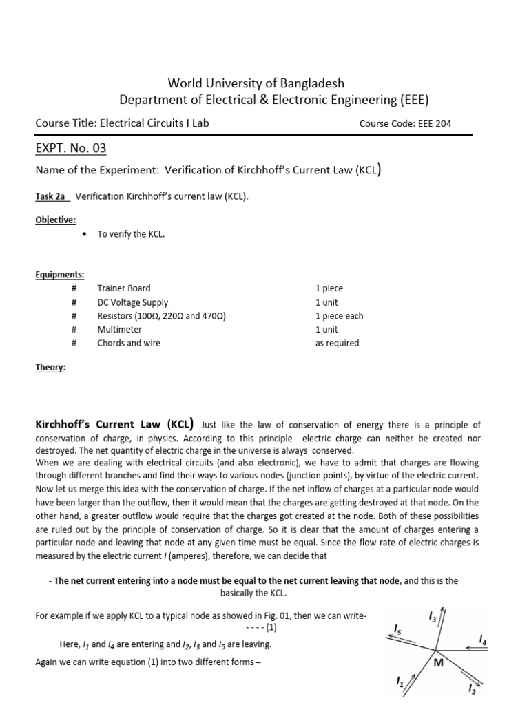Expt.03 KCL | PDF