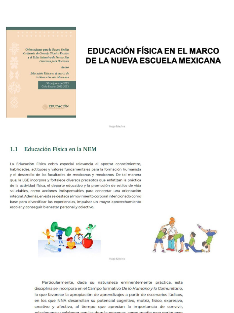 Educación Física en El Marco de La Nem | PDF