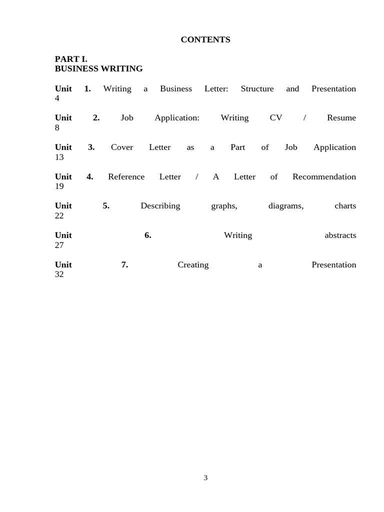 Business Writing Guide: Letters & CVs | PDF | Résumé | Abstract (Summary)