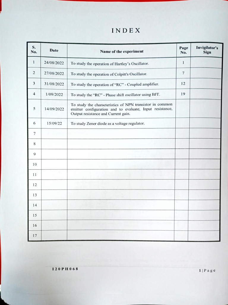 Index Lab 1 | PDF