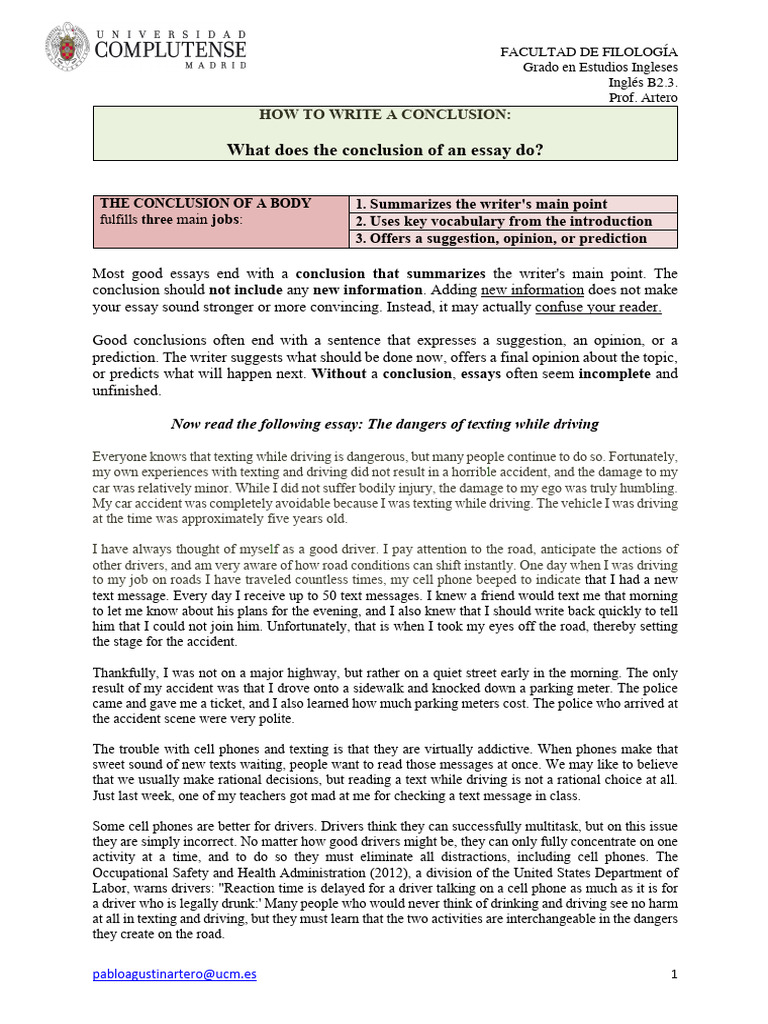 2.How to Write a Conclusion PDF