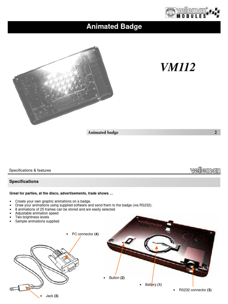 Usermanualvm112 Uk | PDF