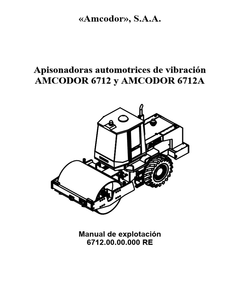 Amkodor - 6712 - 6712A - Manual de Usuario | PDF