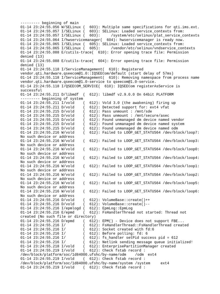 Logcat Prev CSC Log | PDF