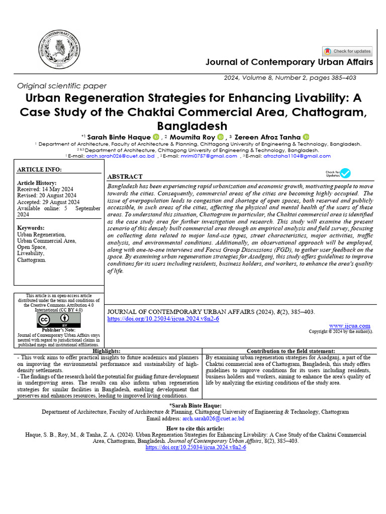 6 - Urban Regeneration Strategies | PDF