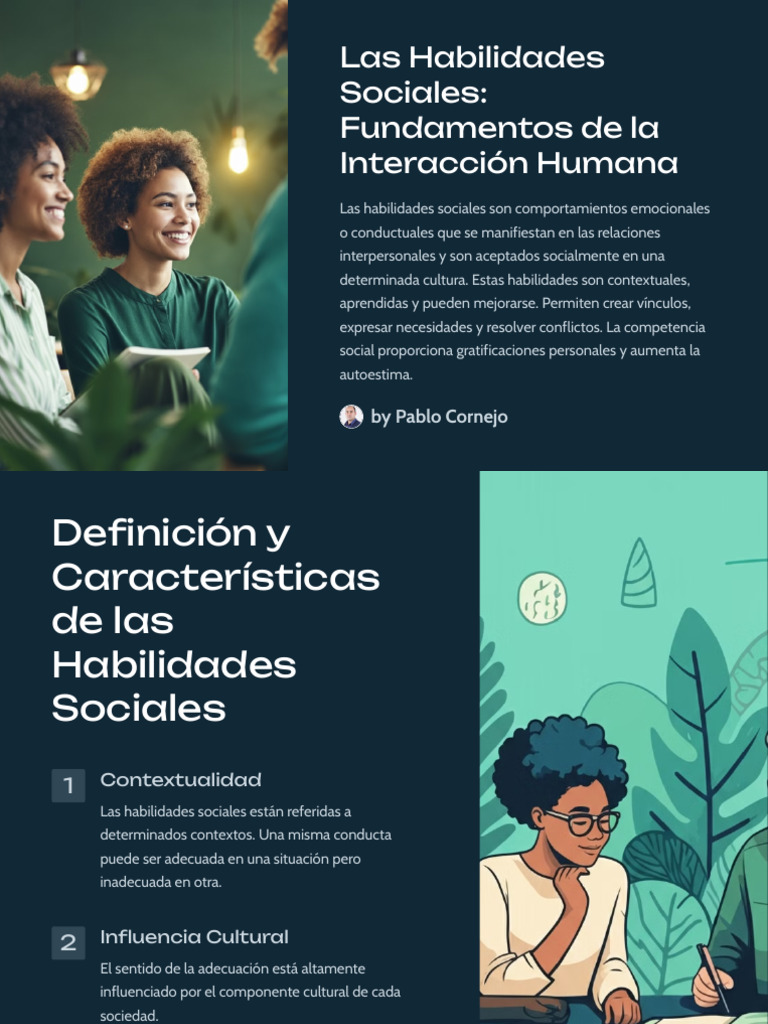 S11 U1 Las Habilidades Sociales Fundamentos de La Interaccion Humana | PDF