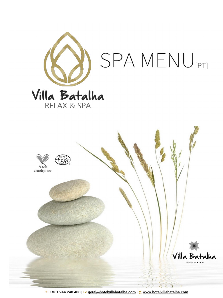 Spa Menu HVB - PT | PDF