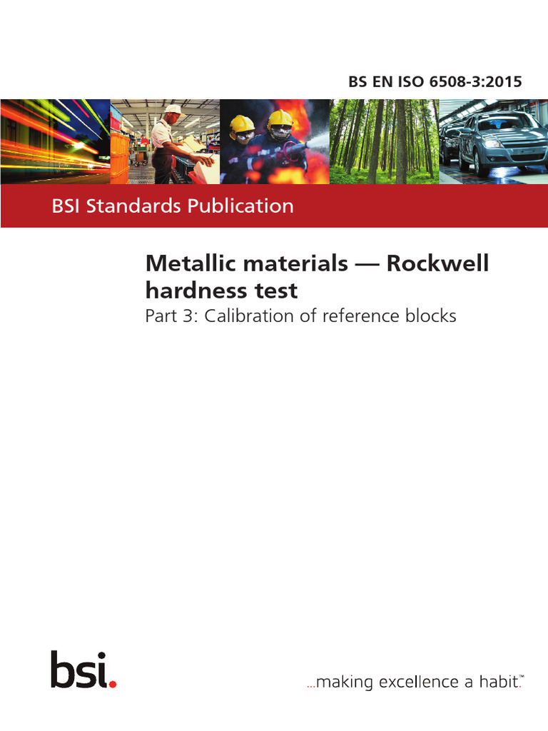 BS EN ISO 6508-3_2015 Metallic materials. Rockwell hardness test ...