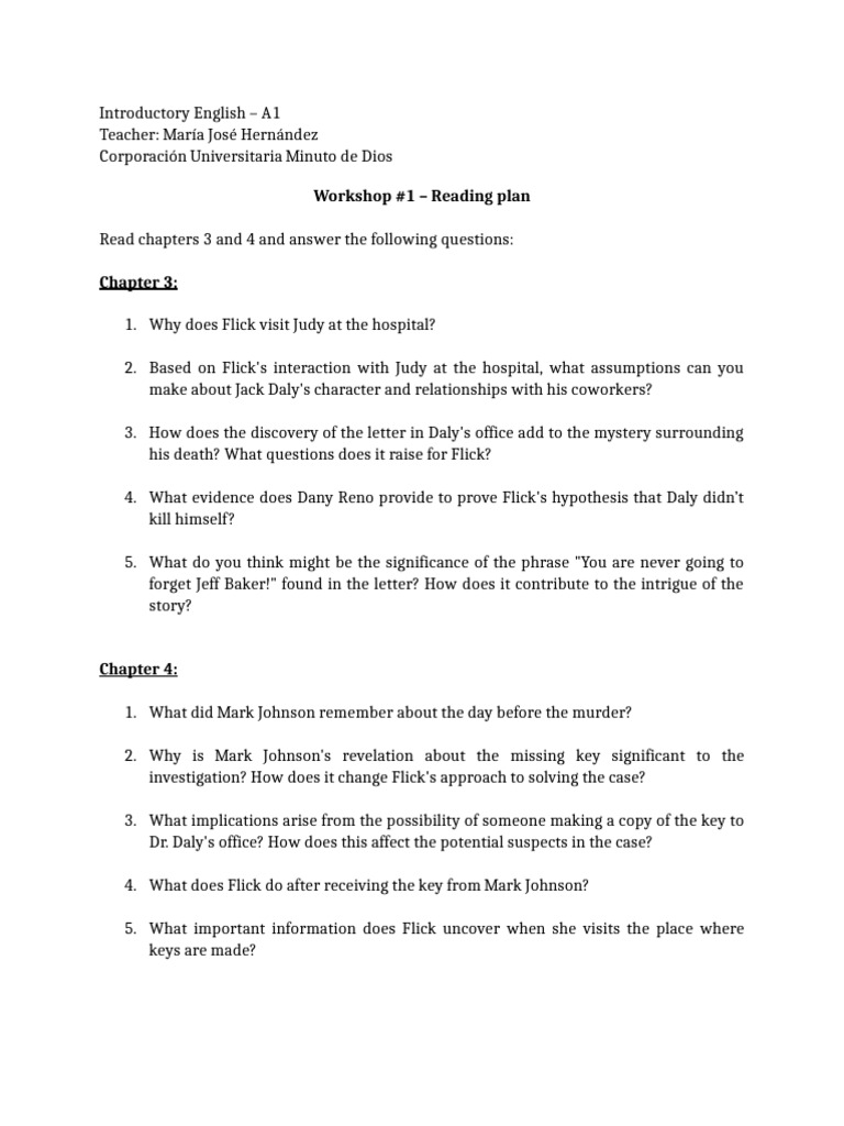 Reading Plan Workshop 1 Pdf
