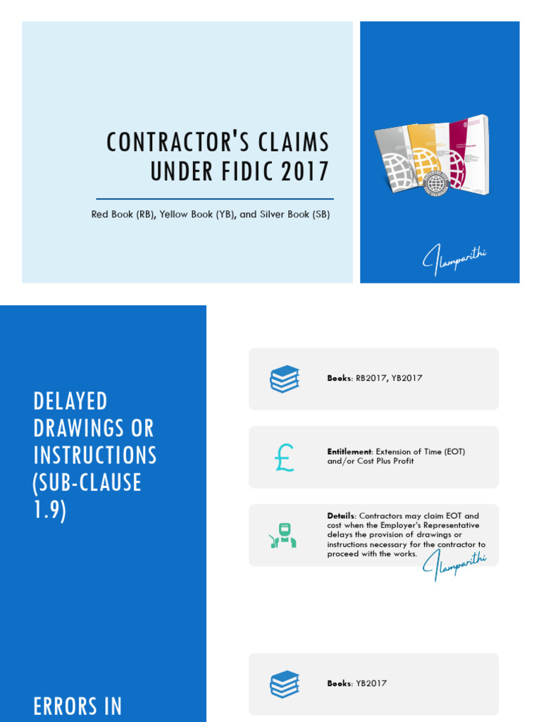 Contractor S Claims Under FIDIC 2017 1728553637 | PDF
