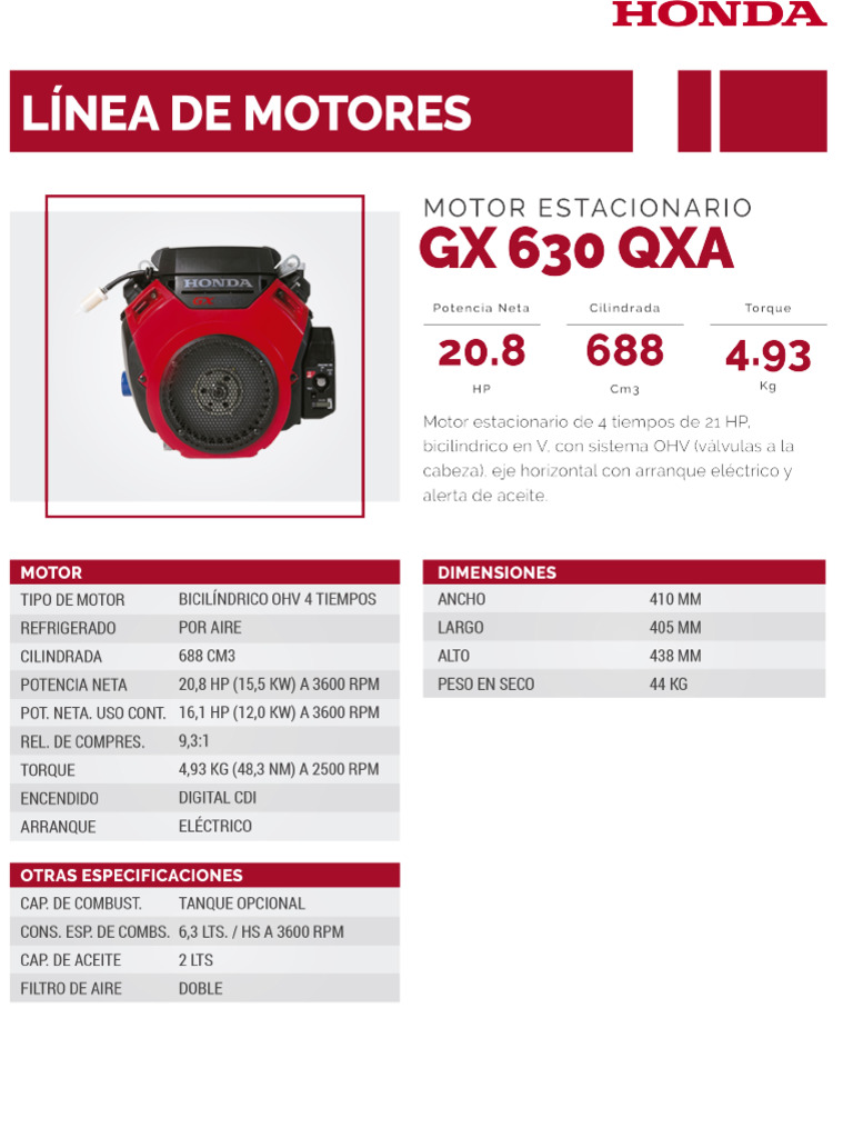 Honda - GX630 | PDF