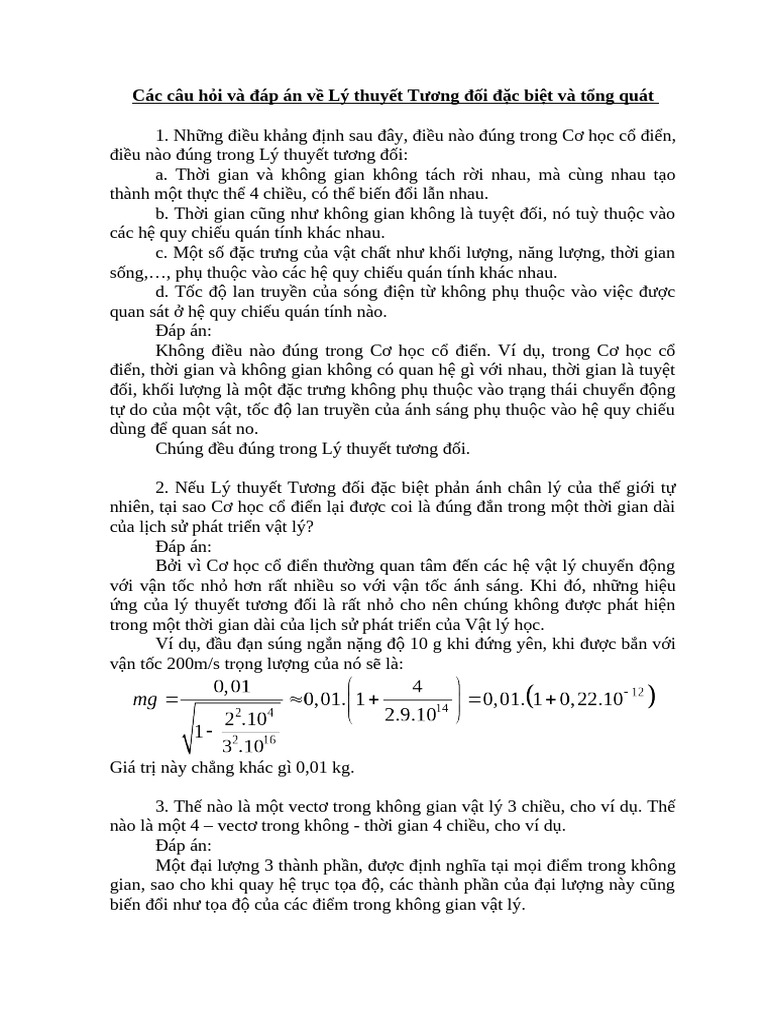 Special Relativity Pdf