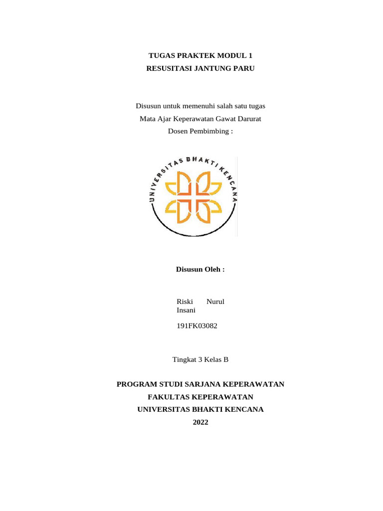 PRAKTEK MODUL 1 GADAR RJP | PDF