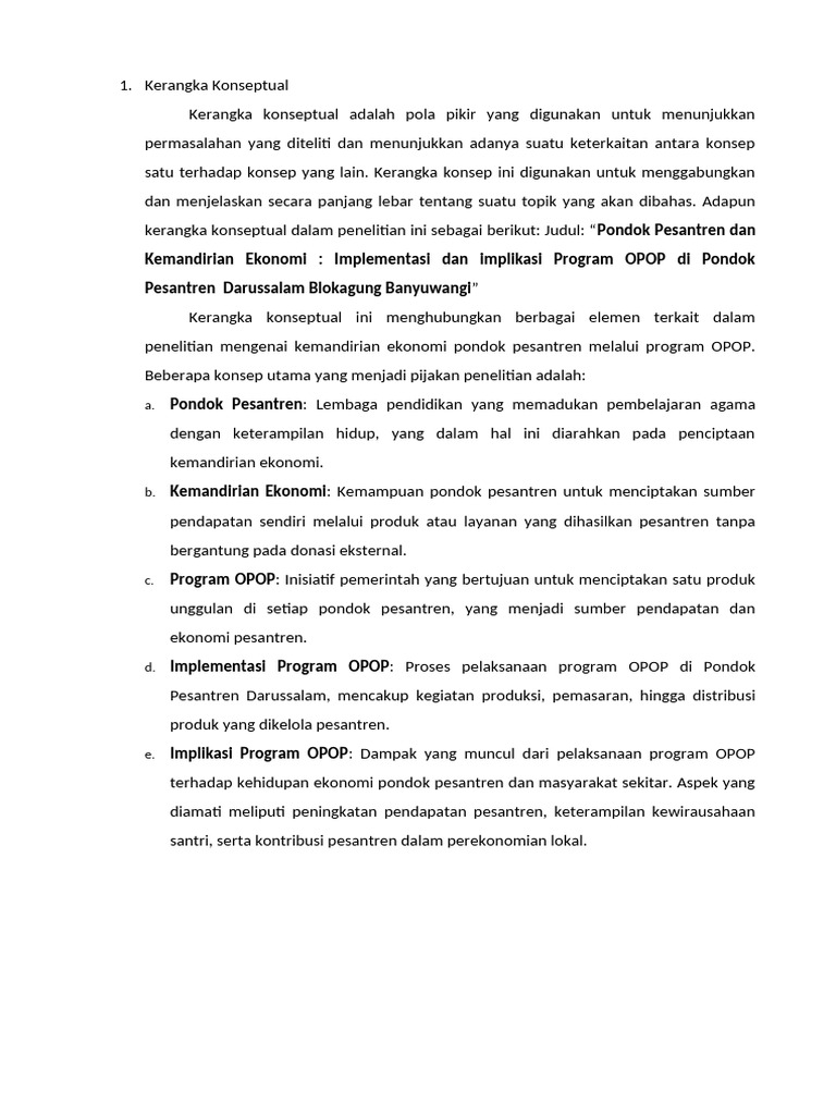 Kerangka Konseptual | PDF