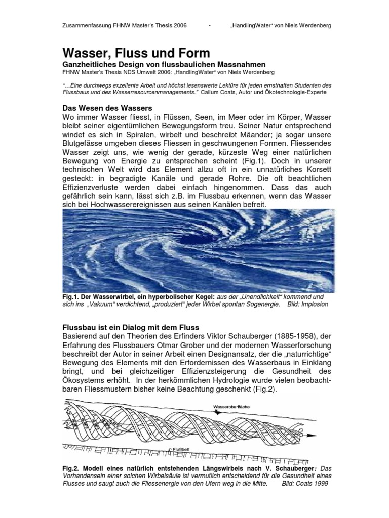 Wasser Fluss Und Form