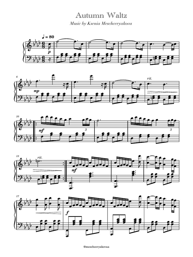 Autumn Waltz Pdf