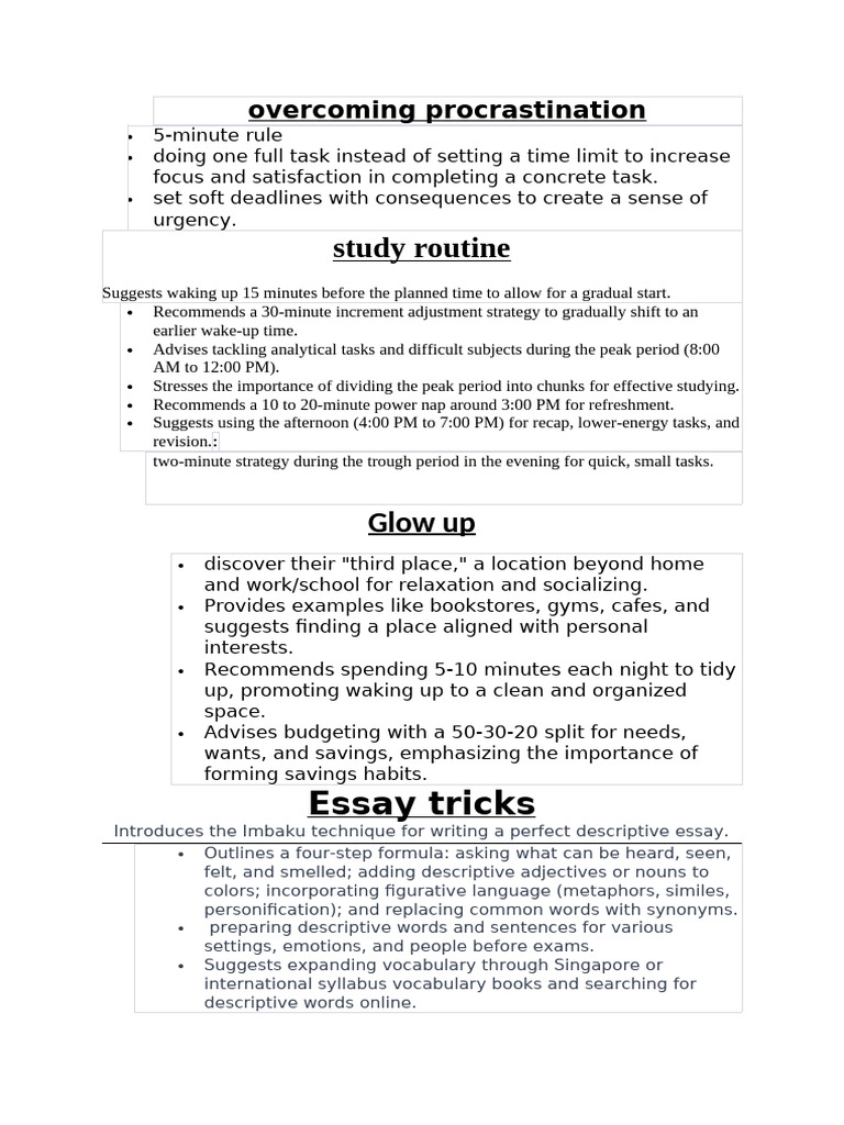 Overcoming Procrastination Pdf