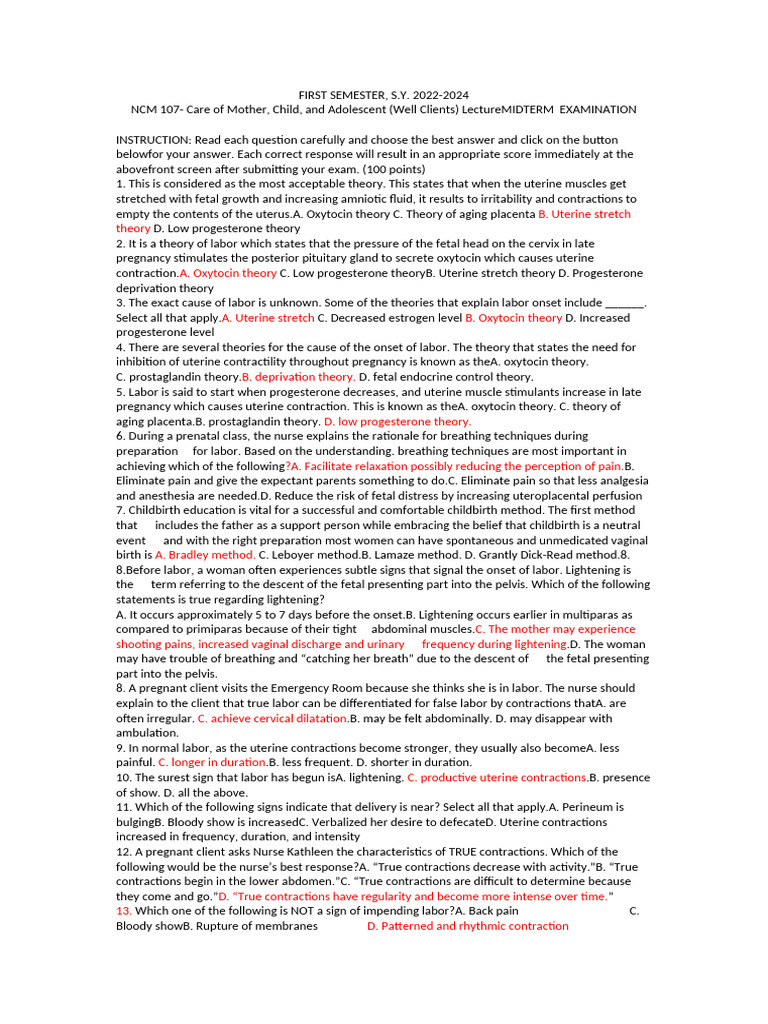 First Semester | PDF