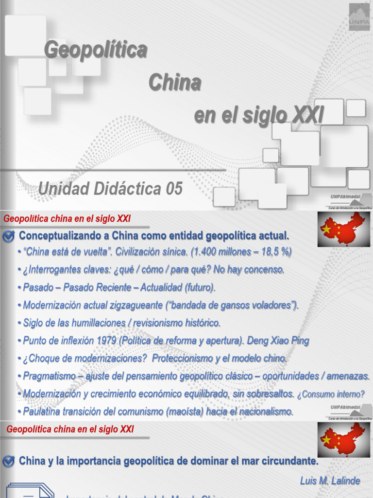 Expo (UD 5 - Geopolítica China en El Siglo XXI) | PDF