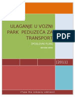 Poslovni Plan Saobracajno Preduzece