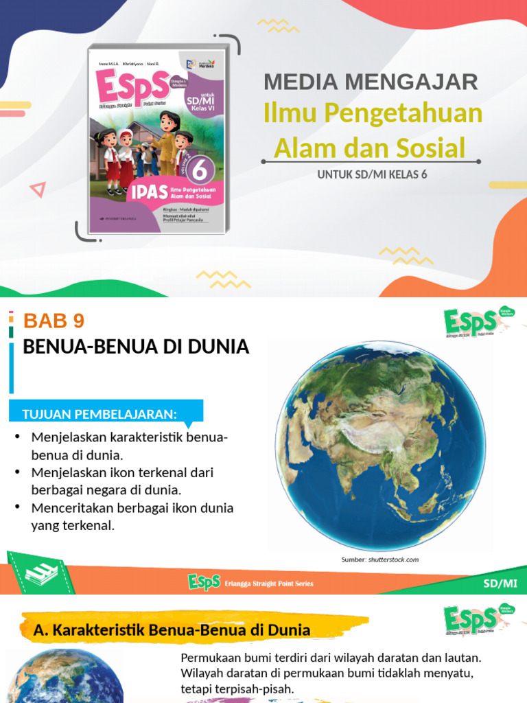 Ppt Ipas 6 Benua Benua Di Dunia Modulguruku Com Pdf