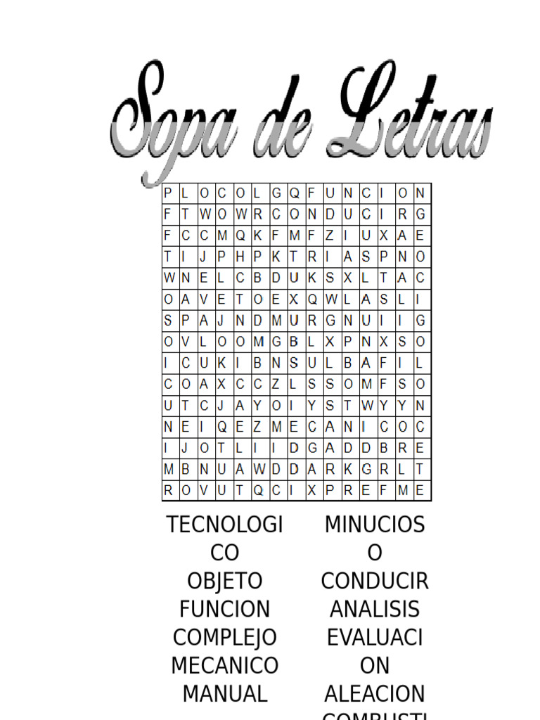 Sopa de Letras | PDF