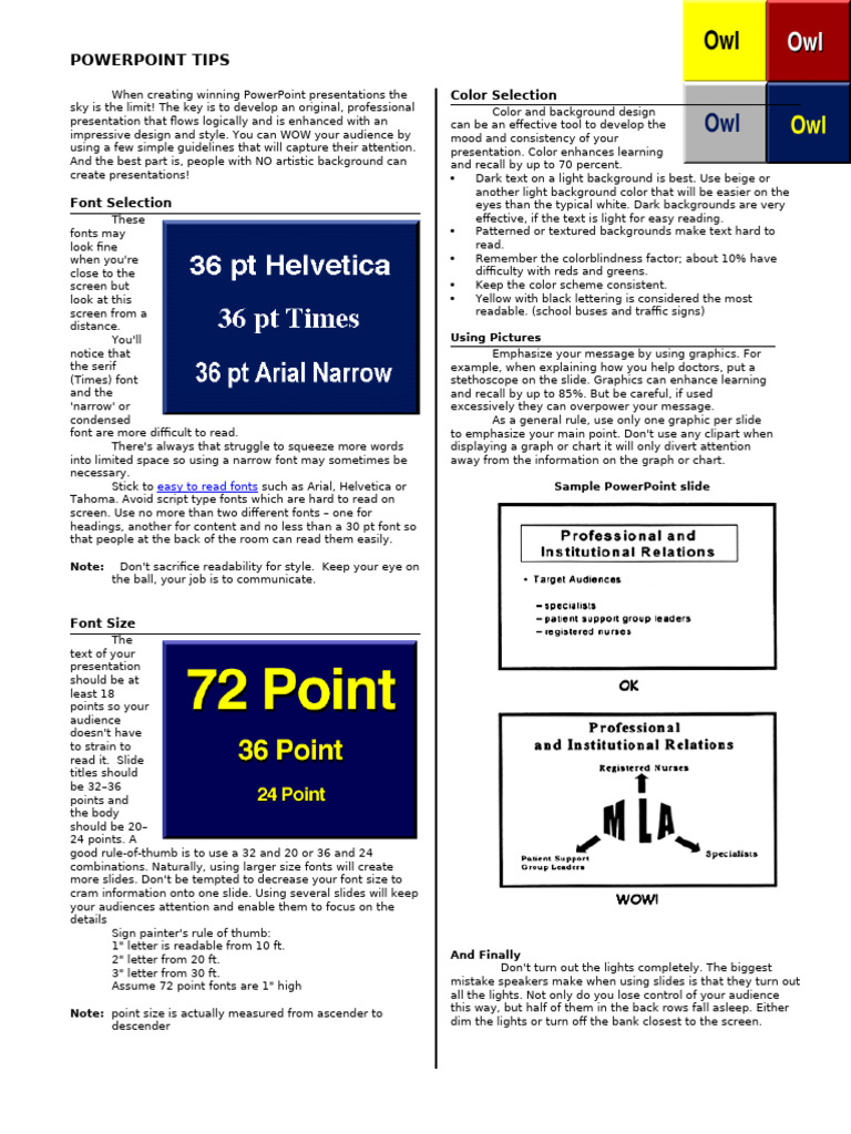 PowerPoint Tips | PDF