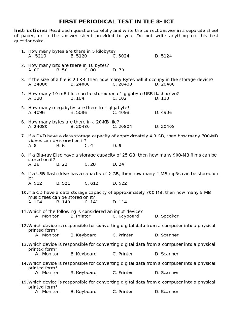 TLE 8 | PDF