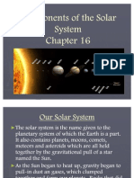 Components of The Solar System Review