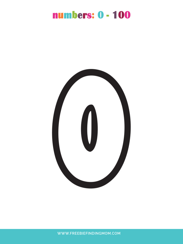 Bubble number printables single pdf