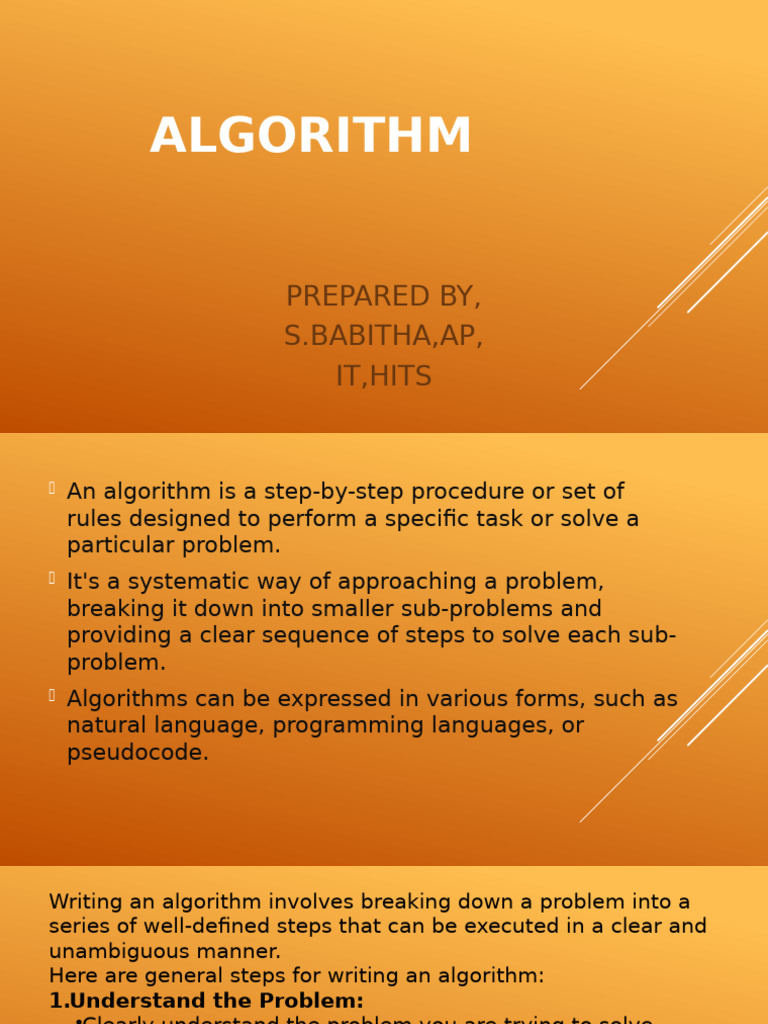 Algorithm | PDF