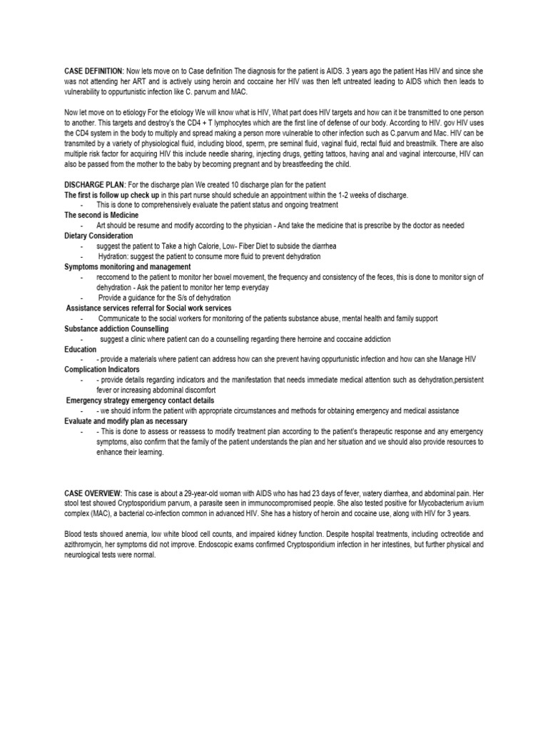 WHAT IS A CASE DEFINITION EXAMPLE intelligence overview