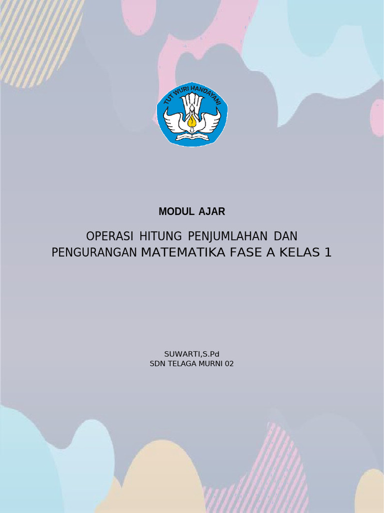 Modul Ajar Matematika Kelas 1 | PDF