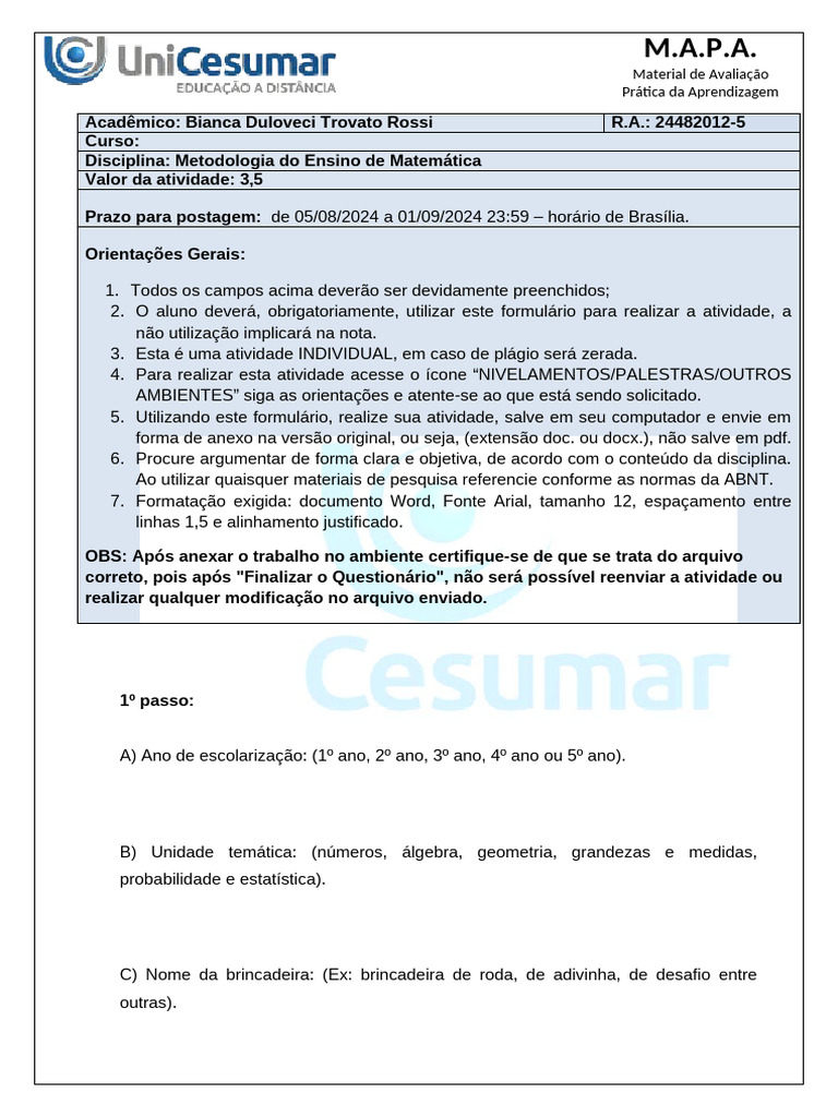 Mapa Matematica | PDF