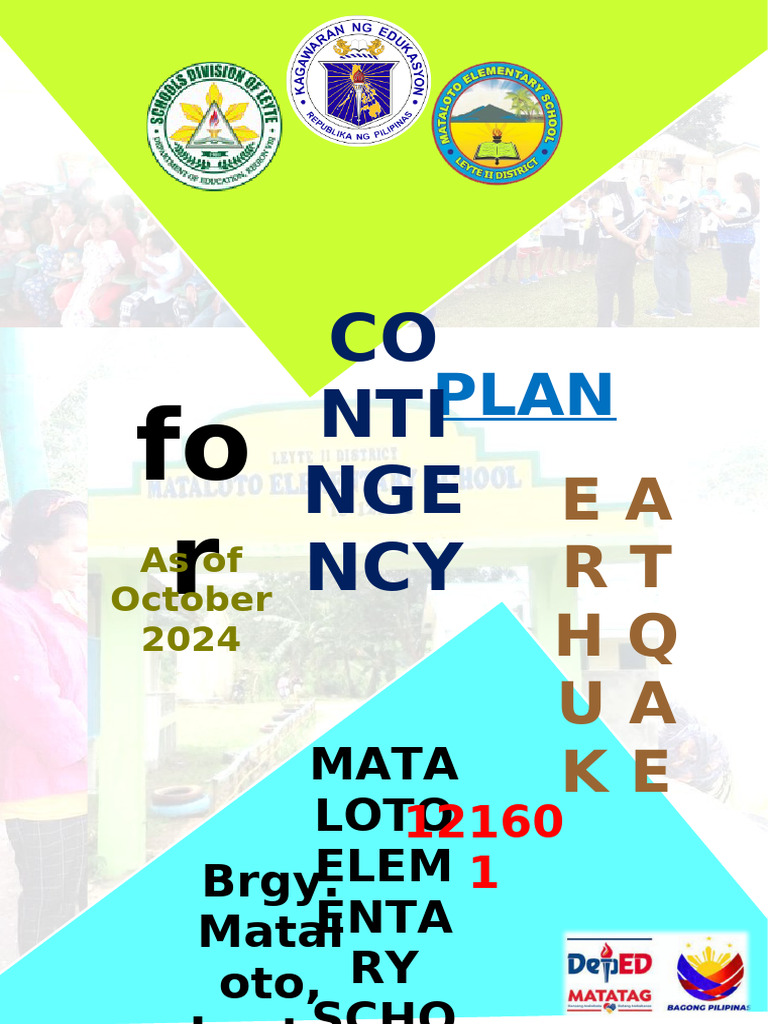 MATALOTO ES - ContingencyPlan - EARTHQUAKE - 2024 - FINAL.V2 | PDF