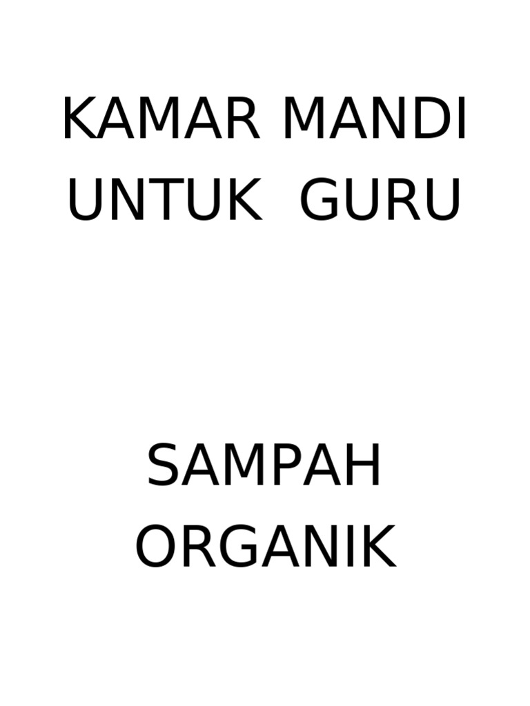 Runtah 1 | PDF