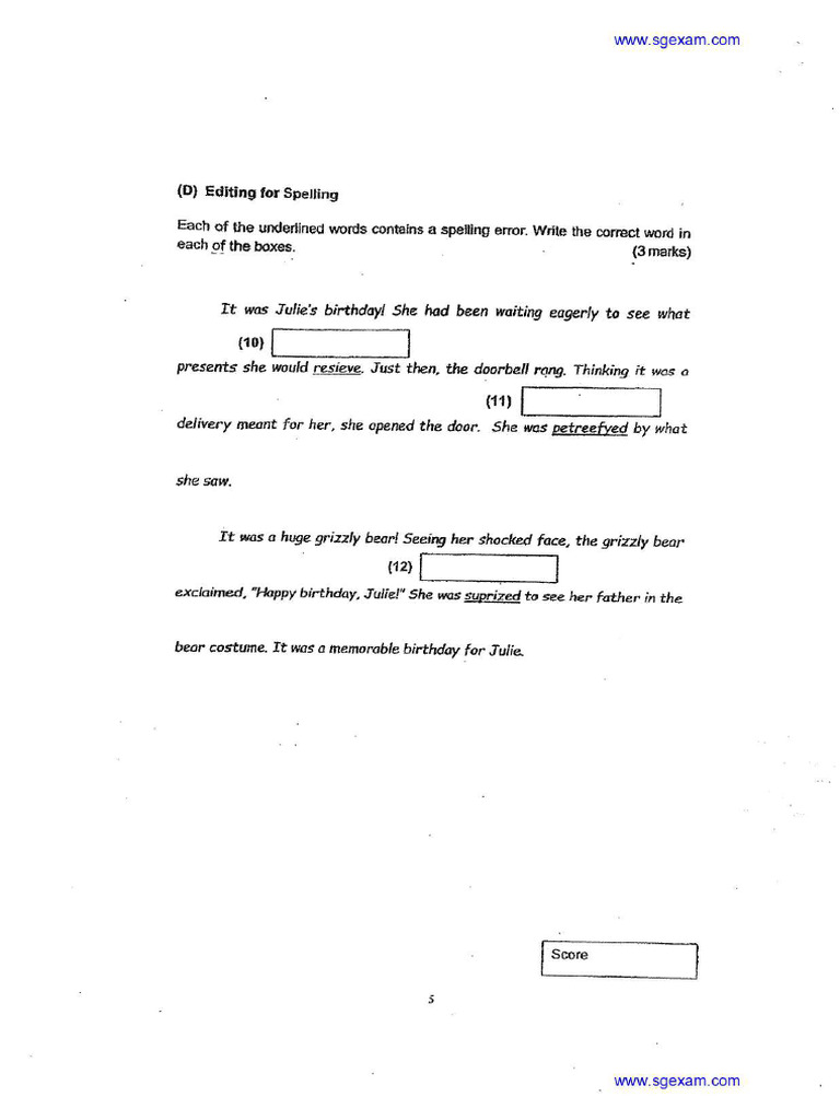 English Test - 1 | PDF
