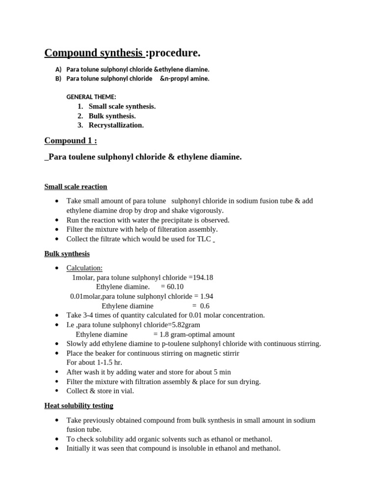 Rough Draft Procedure | PDF | Wellness | Science & Mathematics