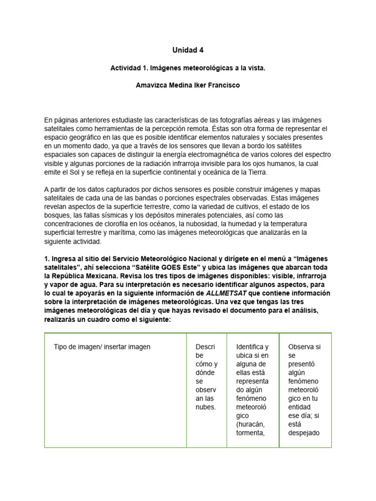 Actividad 1 Unidad 4 | PDF