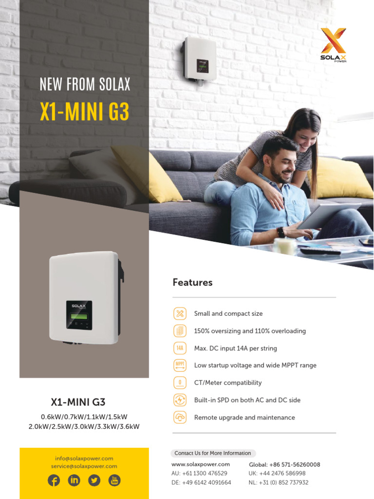 Solax Mini Inverter | PDF
