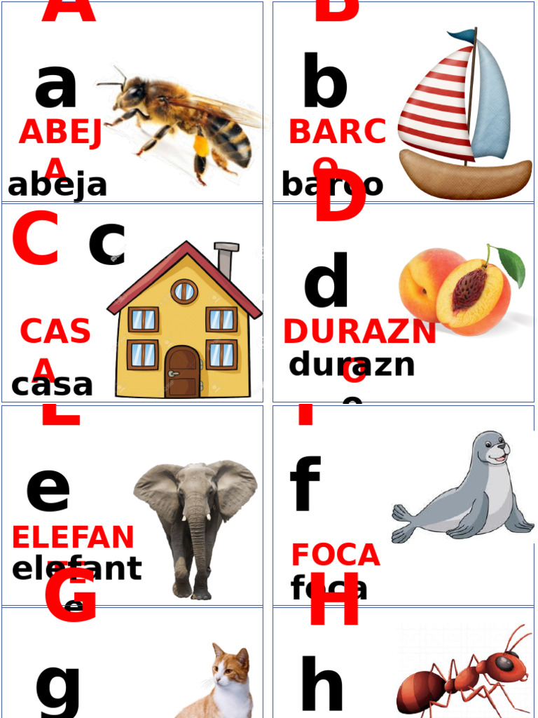 Lista de palabras en español por letras | PDF