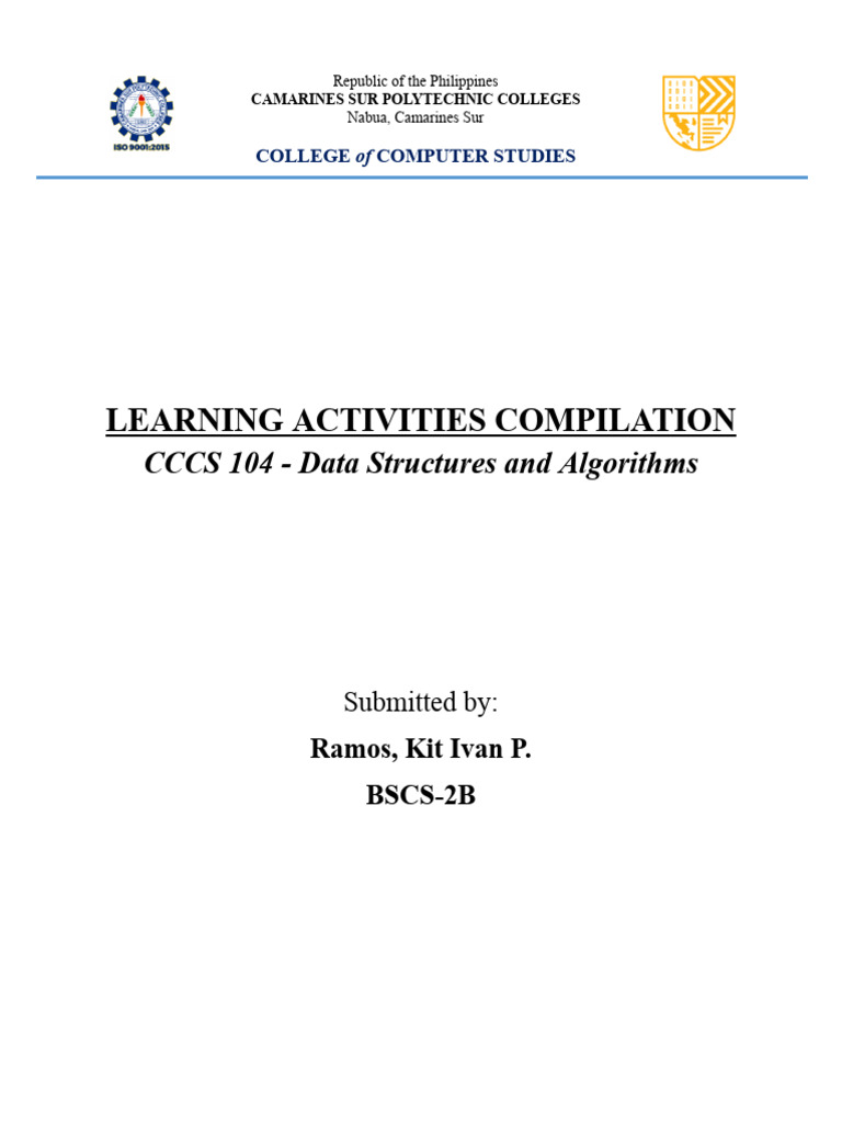 Data Structures and Algorithms Overview | PDF | Technology & Engineering