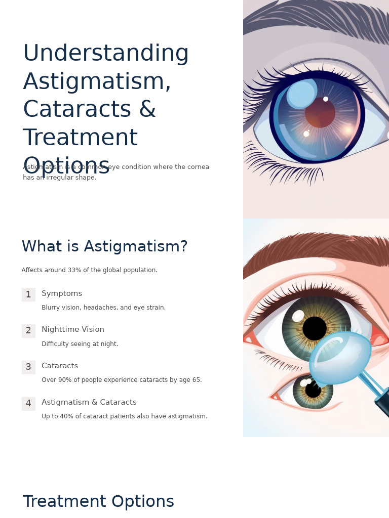 Understanding Astigmatism Cataracts and Treatment Options PDF