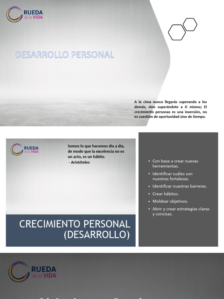 Desarrollo Personal Sesión 1 | PDF | Crecimiento personal y profesional